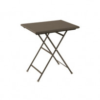 TABLE RECTANGULAIRE ARC EN CIEL, 70 cm, Marron d