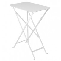 TABLE PLIANTE BISTRO 37 X 57CM BLANC COTON de FERMOB