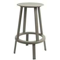 TABOURET BAS REVOLVER, H 65 cm, Gris de HAY