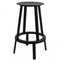 TABOURET BAS REVOLVER, H.65 cm, Noir de HAY