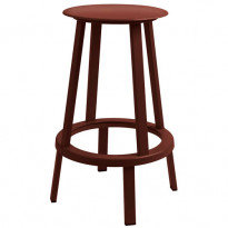 TABOURET BAS REVOLVER, H.65 cm, Rouge de HAY