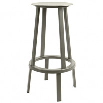 TABOURET HAUT REVOLVER, H.76 cm, Gris de HAY