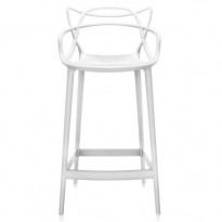 TABOURET MASTERS H 65 / H. 65 CM DE KARTELL, BLANC