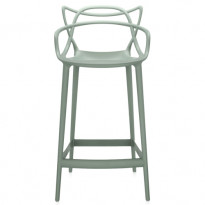 TABOURET MASTERS H 65 DE KARTELL, VERT SAUGE