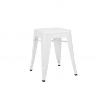 TABOURET BAS H.45, Finition mat, Blanc de TOLIX