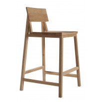 TABOURET DE BAR N EN CHÊNE, 2 tailles d