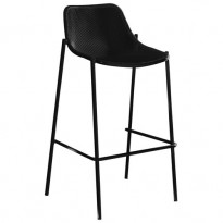 TABOURET DE BAR ROUND, Noir de EMU