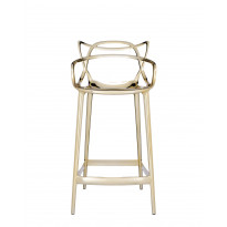 TABOURET MASTERS STOOL MÉTALLISÉ DE KARTELL, TITANE