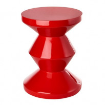 TABOURET ZIG ZAG, Gris de POLS POTTEN