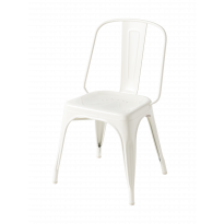 Chaise AC acier de Tolix, Blanc pur