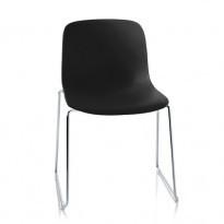 CHAISE PIEDS LUGE TROY, Noir de MAGIS