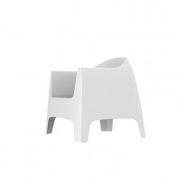 Fauteuil lounge SOLID de Vondom, Basic blanc