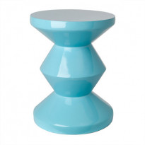 TABOURET ZIG ZAG, Bleu clair de POLS POTTEN