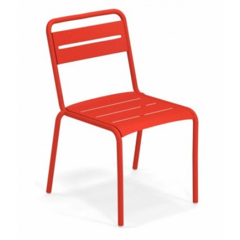 chaise star emu rouge