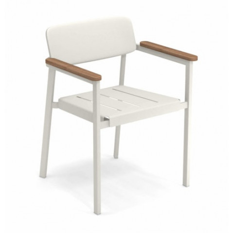 fauteuil shine emu blanc mat