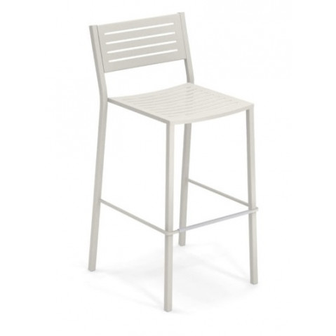 tabouret haut segno emu blanc mat