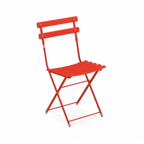CHAISE ARC EN CIEL, Rouge écarlate de EMU