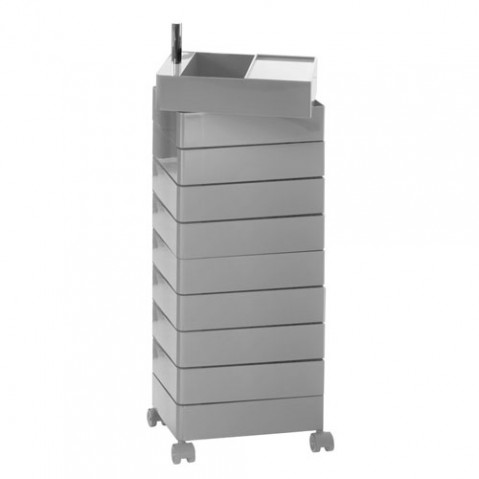 360° Container Rangement à 10 tiroirs Magis Gris