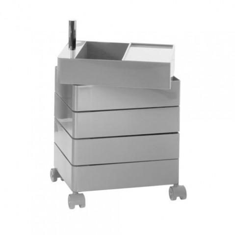 360° Container Rangement 5 tiroirs Magis Gris