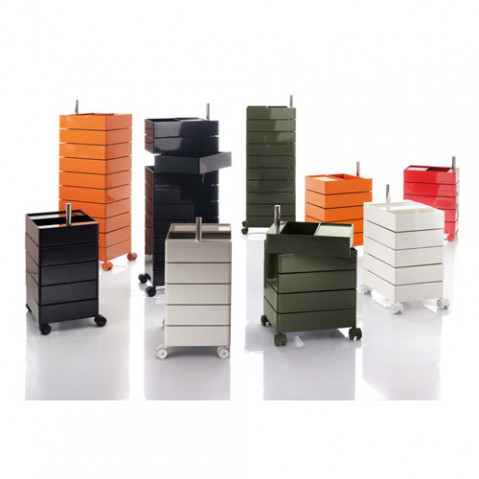 360° Container Rangement 5 tiroirs Magis Gris