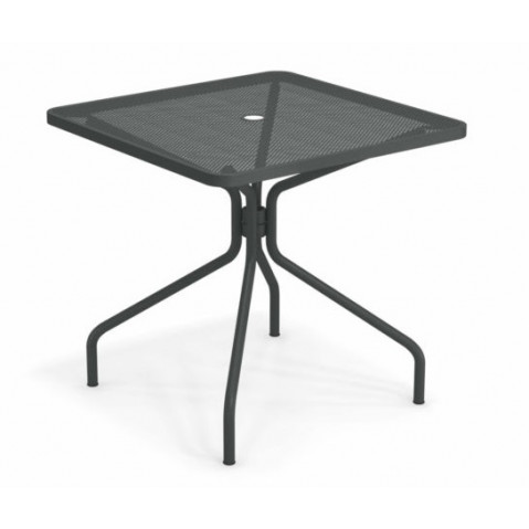 table carree cambi 80 emu fer ancien