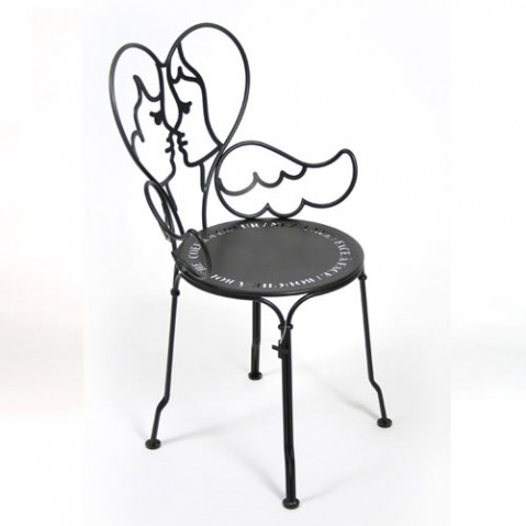 Ange Chaise Design Fermob Noir