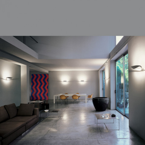 applique murale mesmeri led artemide chrome