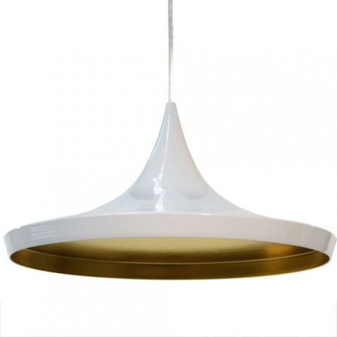 Beat Light Wide Tom Dixon suspension design blanc