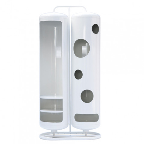 Bicylindre Vestaire Design Tolix Blanc