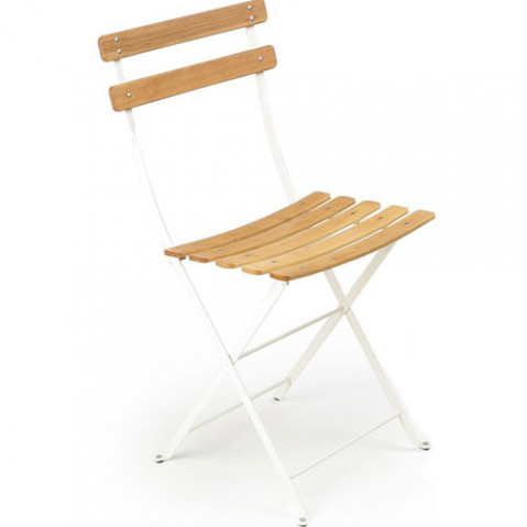 bistro naturel fermob pack de 2 chaises blanc