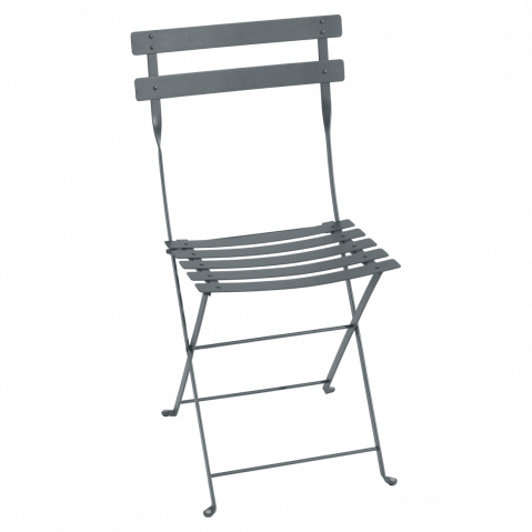 bistro fermob pack de 2 chaises design gris orage