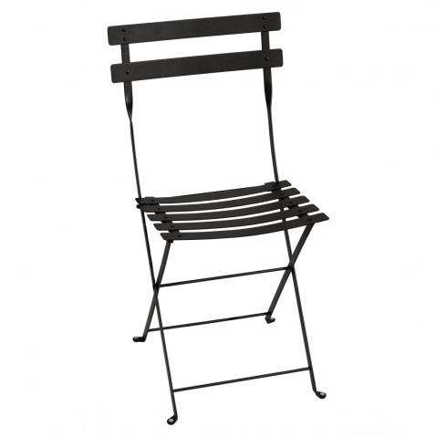 Bistro Lot de 2 Chaises Design Fermob Noir