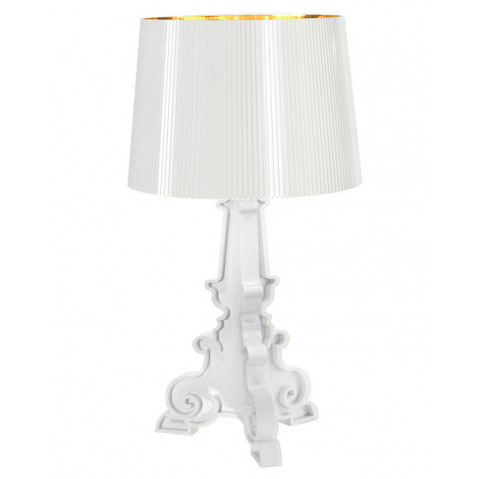 Bourgie Lampe à Poser Design Kartell Blanc Or