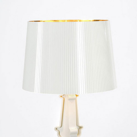 Bourgie Lampe à Poser Design Kartell Blanc Or