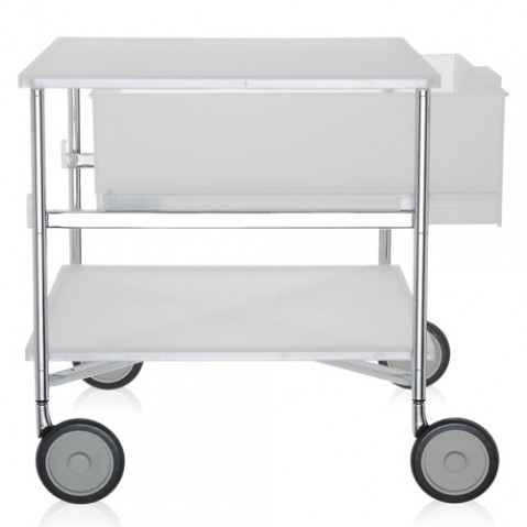 caisson roulettes mobil 1 tiroir kartell blanc