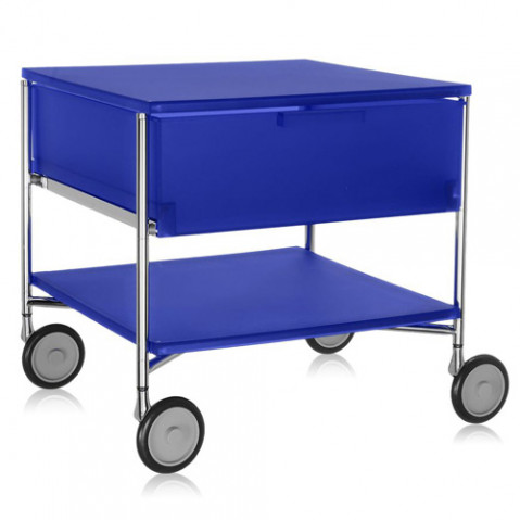 caisson roulettes mobil 1 tiroir kartell cobalt