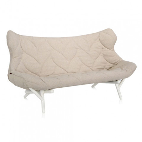 canape foliage blanc kartell trevira beige