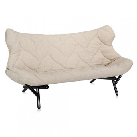 canape foliage noir kartell trevira beige