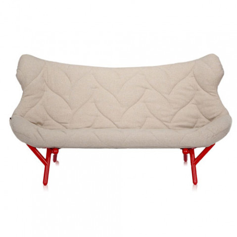 canape foliage rouge kartell trevira beige