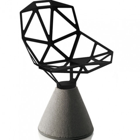 Chair One Magis Base beton assise noir