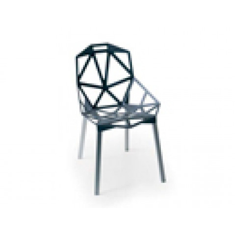 Chair One Chaise Design Magis Anthracite Pieds Alu