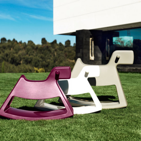 tabouret bascule rosinante kids vondom blanc