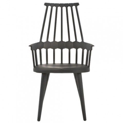 chaise quatre pieds comback kartell noir