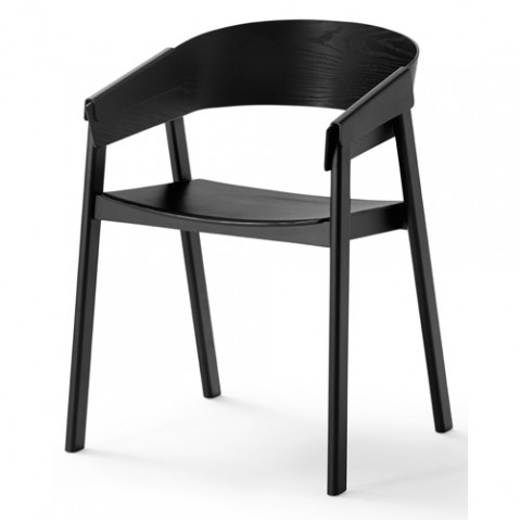 chaise cover muuto noir