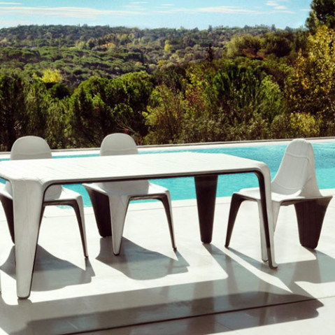 chaise f3 vondom blanc laque