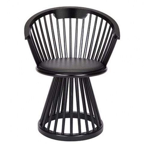 chaise fan tom dixon chene noir