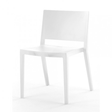 chaise lizz mat kartell blanc