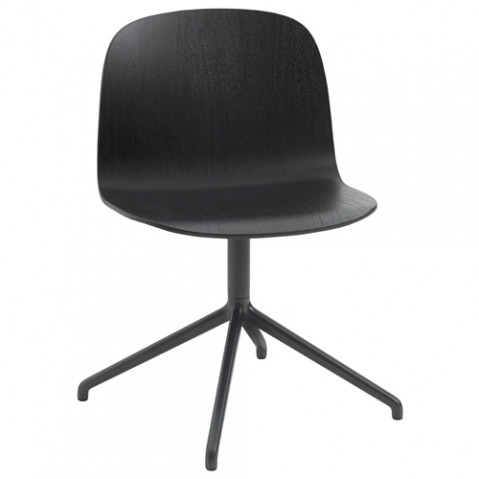 chaise pivotante visu wide muuto noir
