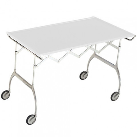 chariot pliant battista kartell blanc