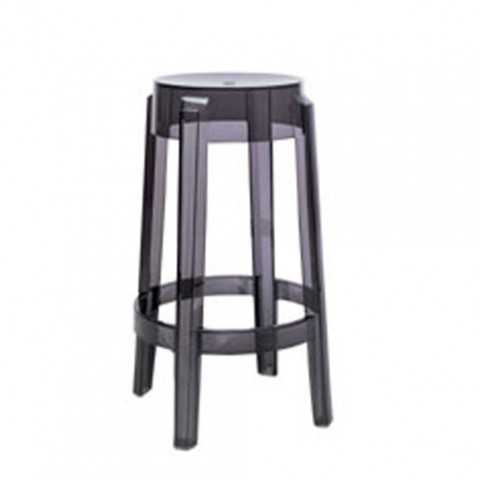 Charles Ghost Tabouret H65 Design Kartell Fume 